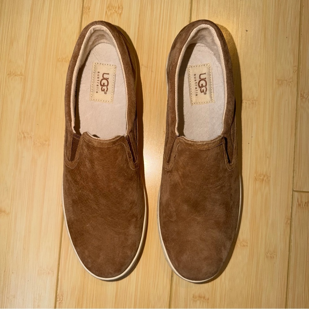 UGG "Fierce" water-resistant suede slip-on sneaker
